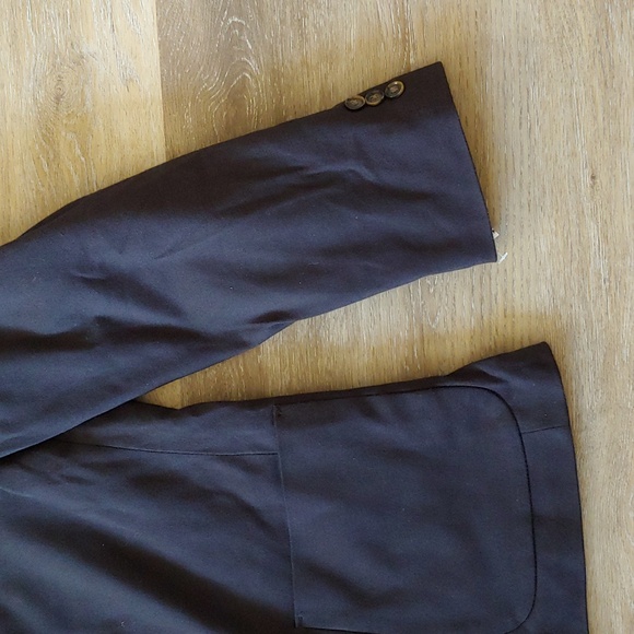 NWOT Amazon Essentials Men's Black Sport Coat Blazer Jacket Size L - Picture 4 of 9